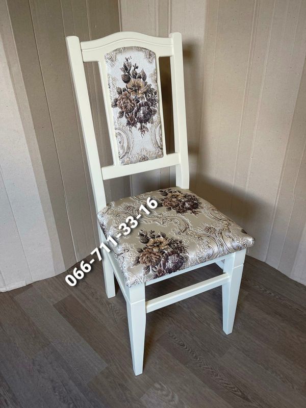 Стілець ФАРАОН / слонова кістка / Квітка Підбірна
