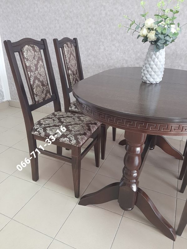 Обідній комплект КАРПАТИ / горіх темний / Вена Шоколад