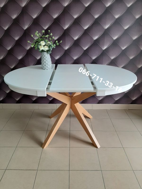 Стіл МАДРИД білий / дуб