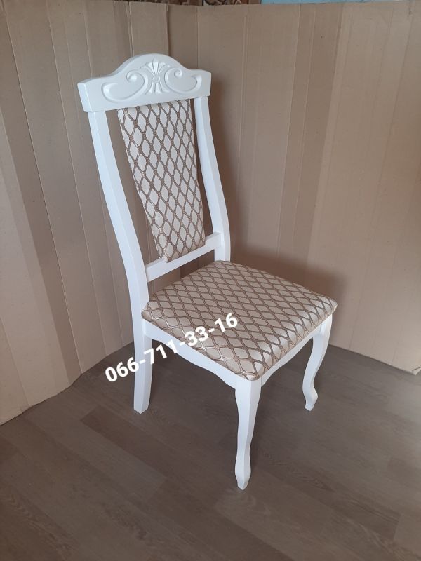 Стілець ГЛОРІЯ / білий / Ромб крупний