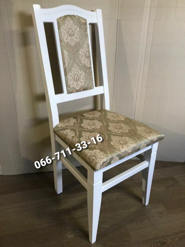 Стілець ФАРАОН / білий / Джангл Олива