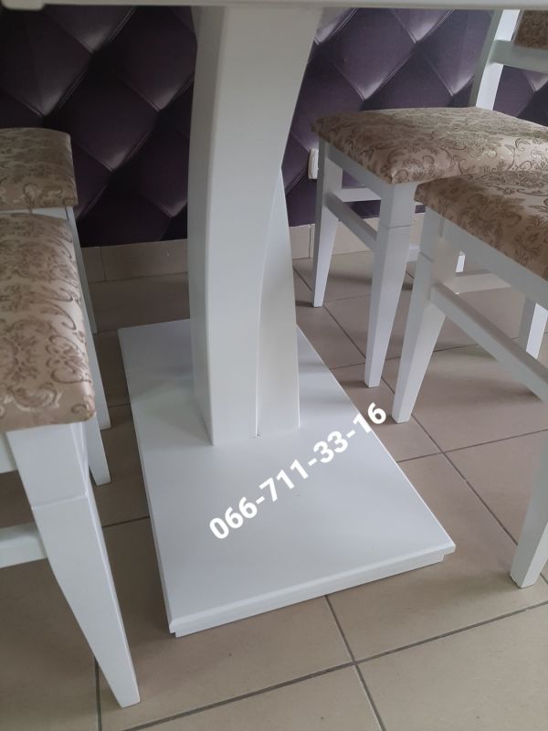 Обідній комплект ТЕХАС / білий / Вінтаж Новинка