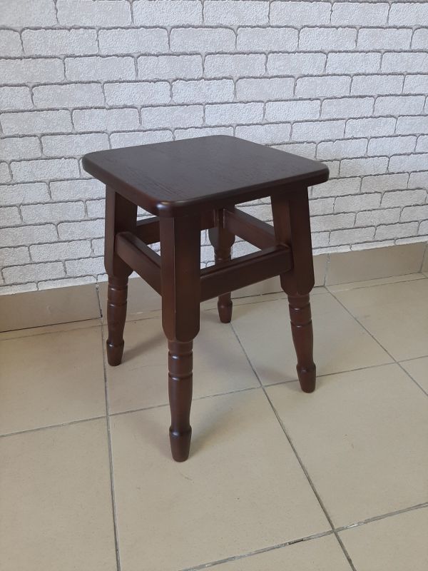 Табурет дерев’яний / горіх темний