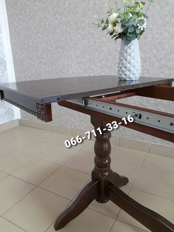 Стіл ЛЕО / горіх темний