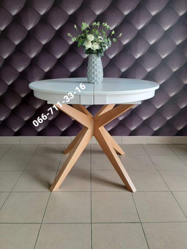 Стіл МАДРИД білий / дуб