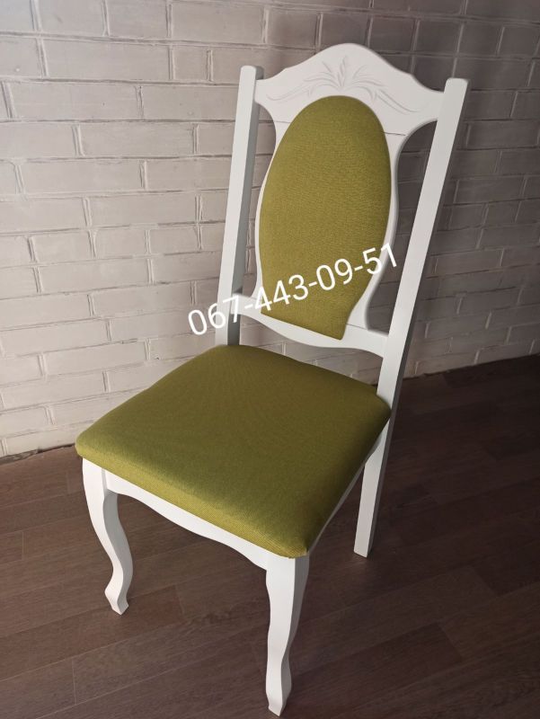 Стілець СЕНАТОР / білий / Салат