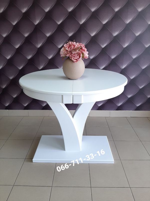 Стіл ТЕХАС-круглий / білий