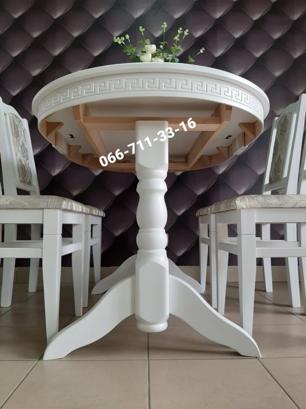 Обідній комплект КАРПАТИ / білий / Джангл