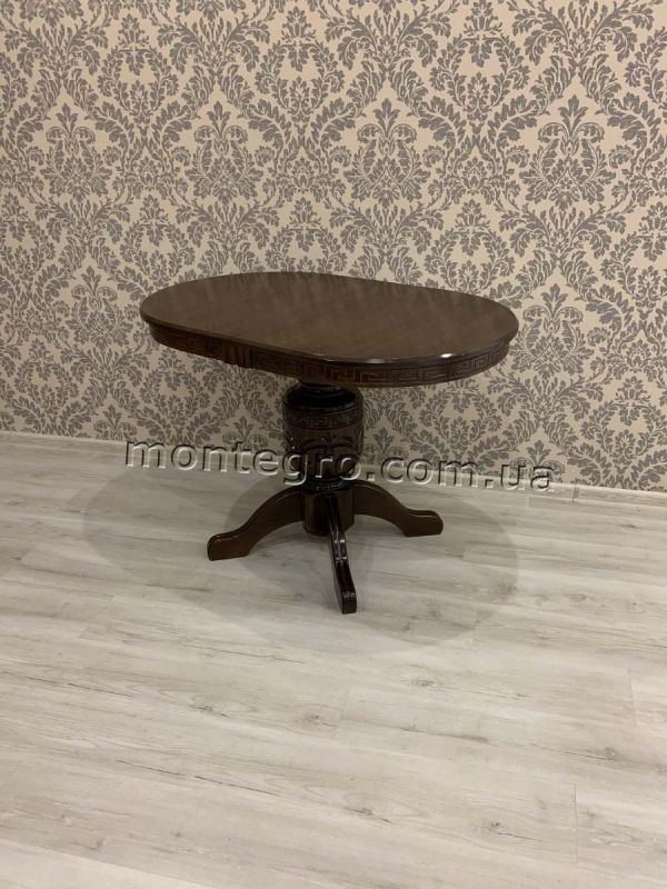 Стіл ВЕРСАЛЬ / овальний / горіх темний