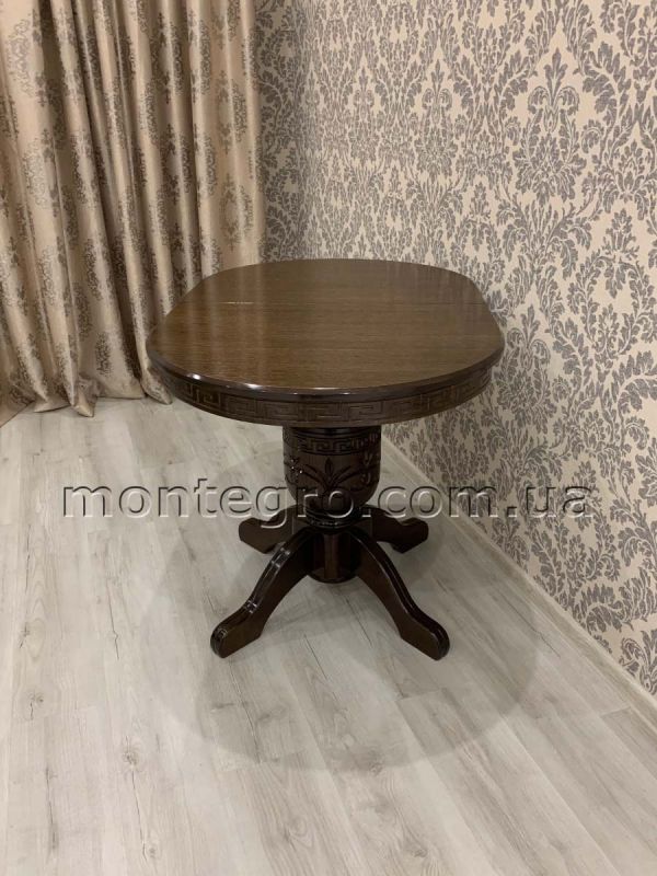 Стіл ВЕРСАЛЬ / овальний / горіх темний