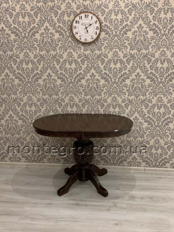 Стіл ВЕРСАЛЬ / овальний / горіх темний