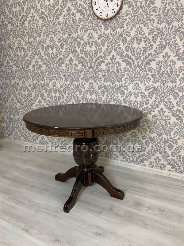 Стіл ВЕРСАЛЬ / круглий / горіх темний