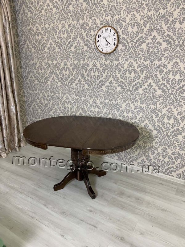 Стіл ВЕРСАЛЬ / круглий / горіх темний