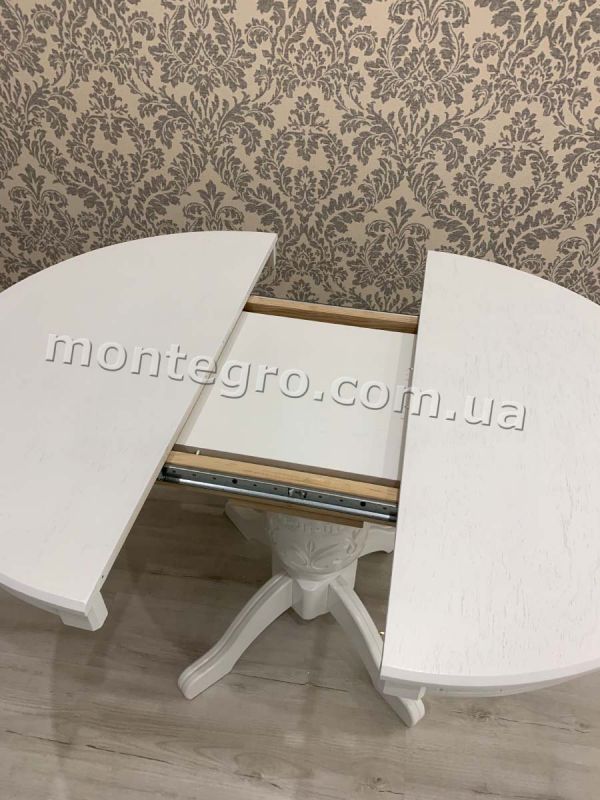 Стіл ВЕРСАЛЬ / круглий / білий